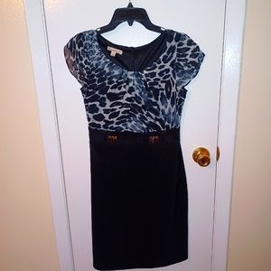 Black and Grey Professional Dress Barn Dress Size 4